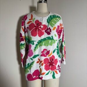 Vintage Jane’s Closet Floral Button-Up Cardigan